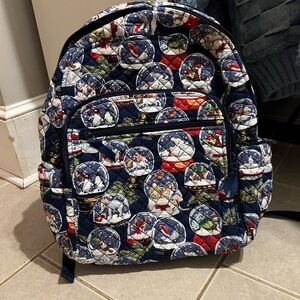 Vera Bradley Globes Christmas Backpack